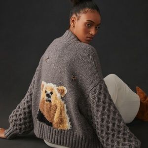 Anthropologie Pilcro Bear Cardigan